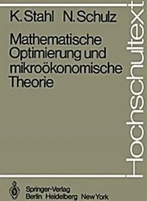 Obrázok produktu pre Mathematische Optimierung und mikroökonomische Theorie
