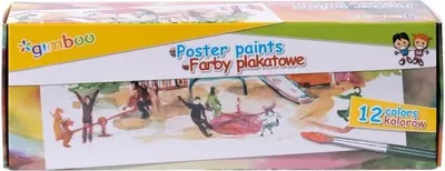 Zdjęcie produktu dla Farby plakatowe 20ml 12 kolorów