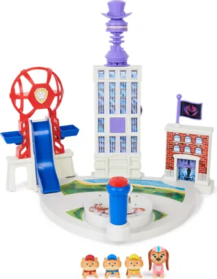 Produktbild von PAW Patrol : Der Mighty Kinofilm, Liberty + Junior Patrollers Spielset, mit Liberty, Micro, Nano und Mini, inkl. Spielturm und Startkatapult, Spielzeug geeignet für Kinder ab 3 Jahren, Aktion/Abenteuer, 3 Jahr(e), Mehrfarbig