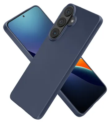 Produktbild von kwmobile Handyhülle für Samsung Galaxy S26 Plus Hülle - Silikon Case metallisch schimmernd - Schutzhülle Cover - Metallic Blau