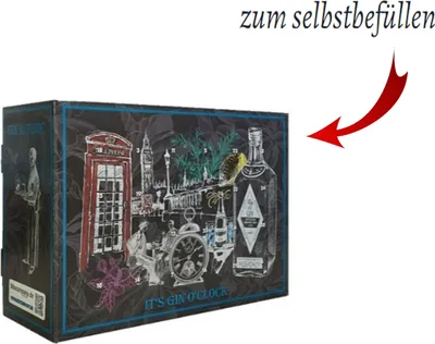 Produktbild von Gin/Gin Tonic Adventskalender zum Befüllen -ohne Inhalt-