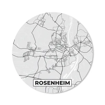 Produktbild von MuchoWow® Mauspad Mousepad Deutschland - Stadtplan - Karte - Rosenheim 20x20 cm - Mousepads - Maus Mat - Pad - Mausunterlage - Schreibtischmatte