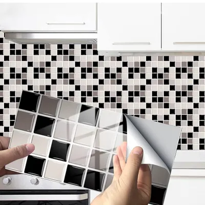 Imagen del producto de 24/48 adhesivos para azulejos de mármol para decoración del hogar