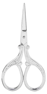 Produktbild von Vintage Bastelschere, Kreuzstichschere, kleine Kommode, Stickschere, Werkzeug für Handarbeits- und Nähprojekte (silber)
