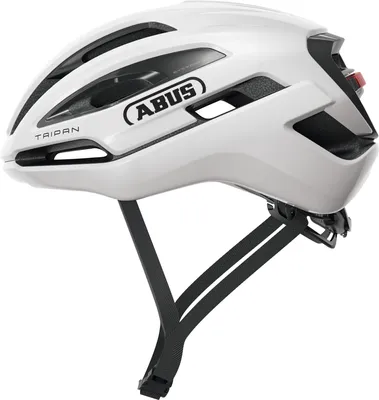 Immagine prodotto di ABUS Taipan LED gravel - casco da bici con luce per gravel bike - leggero, versatile e ben ventilato - con portaocchiali - per adolescenti, donne e uomini - taglia L, bianco