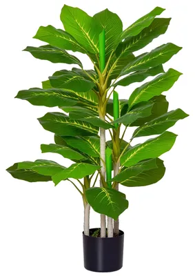 Immagine prodotto di Albero artificiale, 33 foglie, decorazione d'interni, verde militare