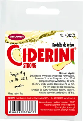 Produktbild von Hefe für Apfelwein – Ciderini STRONG 5g/20L - Apfelwein Hefe, Cider Hefe