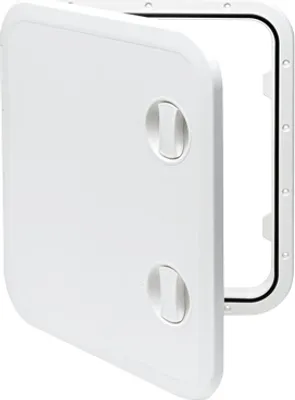 Immagine prodotto di Sportello in plastica Allpa, 513x458 mm, 2x serratura, 180°, bianco