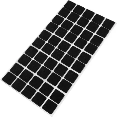 Produktbild von Adsamm® | 50 x selbstklebende Filzgleiter / Schwarz / 20x20 mm / quadratisch / Möbelgleiter aus Filz mit 3.5 mm Stärke