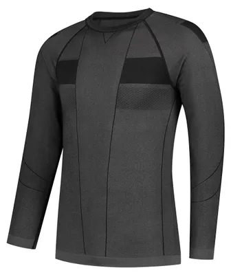 Produktbild von Rusty Stitches Baselayer Langarm Funktionsshirt, grau/schwarz, S/M