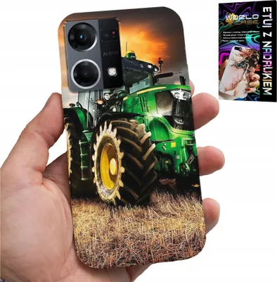 Zdjęcie produktu dla Etui Do Oppo Reno7 4G - Traktor Ciągnik Rolniczy Farma + Szkło