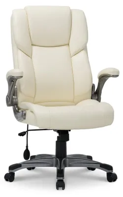 Produktbild von COLAMY Bürostuhl – Ergonomischer Schreibtischstuhl mit hoher Rückenlehne, Klapparmlehnen und verstellbarer Neigungsfunktion