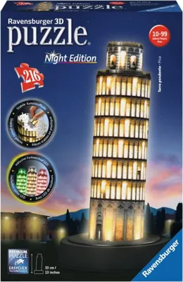 Produktbild von Schiefer Turm von Pisa bei Nacht