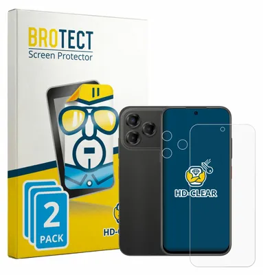 Produktbild von 2x Für ZTE Blade V80 Vita (Display+Kamera) Schutzfolie BROTECT Displayschutz Display Schutz Folie Klar Transparent