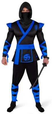 Produktbild von Spooktacular Creations Ninja-Kostüm für Herren, Halloween-Kostüm für Erwachsene, Ninja für Halloween, Cosplay-Party, M