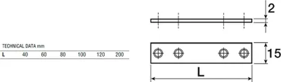 Produktbild von 10 Stück IHC Flachverbinder Holzverbinder Verbindungsbleche Lochblech 40x15x2