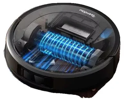 Productafbeelding van Robotstofzuiger, 5000 Pa zuigkracht, 3200 mAh batterij, 60-180 minuten gebruiksduur, bediening via app en spraakbesturing, 40W vermogen