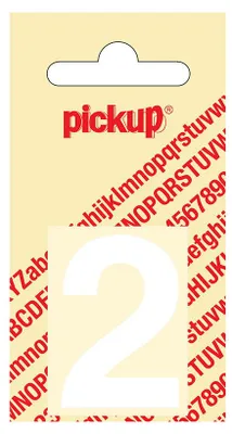 Productafbeelding van Zelfklevende label, Helvetica, 40 mm, wit, 2 stuks