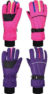 Produktbild von Wasserdichte Skihandschuhe für Kinder, 2 Paar