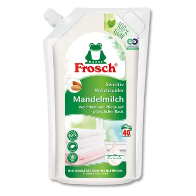 A pouch of Frosch Almond Milk Fabric Softener.