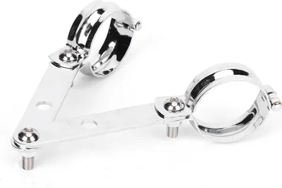 Immagine prodotto di Staffa per faro retrò, morsetto per montaggio su forcella, accessorio universale, adatto per Honda 41-51 mm