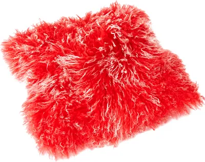 Produktbild von Tibetlamm Kissen Kissenbezug (ohne Inlet) JAY104 Rot (Tops) 30x30cm