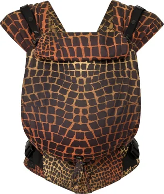 HOPPEDIZ Babytrage Primeo ab Geburt (2,5 kg) Bauchtrage & Rückentrage aus 100 % Baumwolle Darwin black