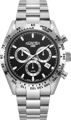 Produktbild von Roamer Herren Uhr Analog Quarz Chronograph 850837 41 55 20 Monza 100 Edelstahl