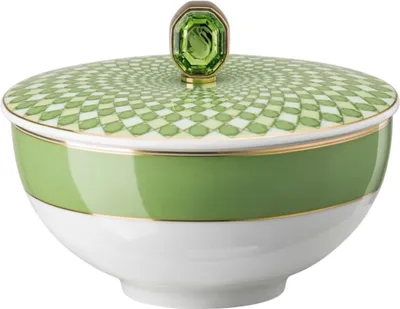 Produktbild von Swarovski x Rosenthal Reisschale12cm m.Dkl Fern 14204-426349-13350