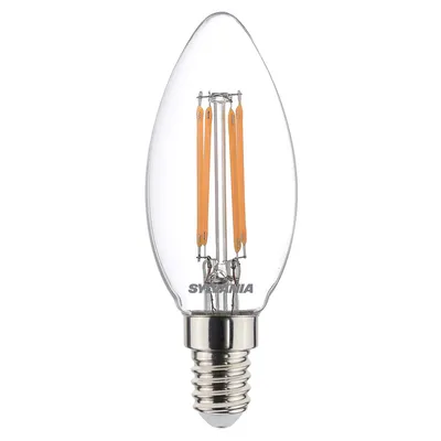 Image de Ampoule Led Flamme Dépolie Blanc Chaud E14 - Sylvania