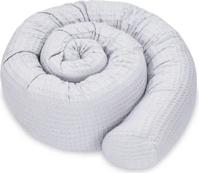 Produktbild von Seitenschläferkissen Bettschlange Body Pillow 300 cm Baumwolle - Kopfkissen lang Bettrolle Schlafkissen Nackenrolle Grau II