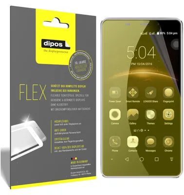 Produktbild von 3x Schutzfolie für Leagoo M8 Folie, 100% Displayabdeckung, dipos Flex