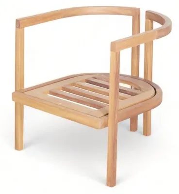 Produktbild von Relaxstuhl Gartenstuhl Stuhl Armlehnstuhl Designstuhl Holzstuhl Gartenmöbel