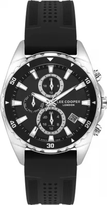 Produktbild von Herrenuhr LEE COOPER LC07527.351 in Schwarz - ein modisches Geschenk.