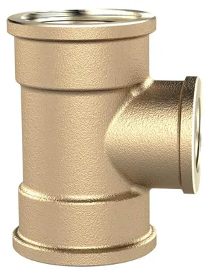 Produktbild von Riegler T-Reduzierstück, 3xIG, 2xG1i, Abgang G1/2, Druck 16 bar, MS blank