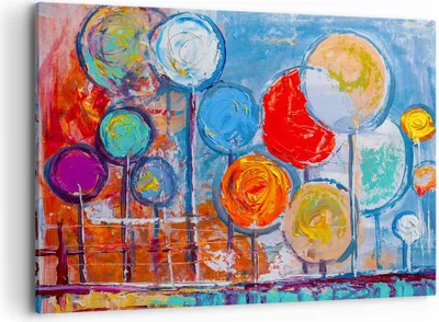 Produktbild von Bild auf Leinwand - Leinwandbild - Abstraktion modern - 120x80cm - Wand Bild - Wanddeko - Leinwanddruck - Bilder - Kunstdruck - Wanddekoration - Leinwand bilder - Wandkunst - AA120x80-4013