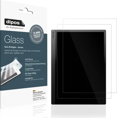 Produktbild von 2x Schutzfolie für Boox Tab Ultra C - Anti-Shock 9H Folie dipos Glass Kunststoffglas