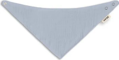 Produktbild von Musselin Baby und Kleinkind Halstuch  1 Stück Dreieckstuch Spucktuch Baumwolle Lätzchen FarbeLight Blue
