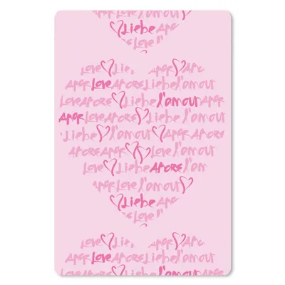 Produktbild von MuchoWow® Mauspad Mousepad Valentinstag - Liebe 18x27 cm - Mousepads - Maus Mat - Pad - Mausunterlage