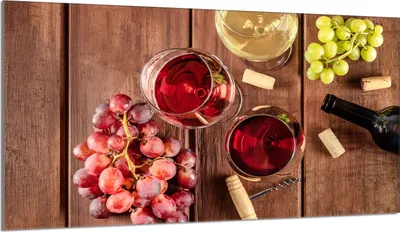 Produktbild von Herdabdeckplatte 90x52 Glaskeramikkochfeld Abdeckung Spritzschutz Glasplatte Deko Schneidebrett, Wein Holz