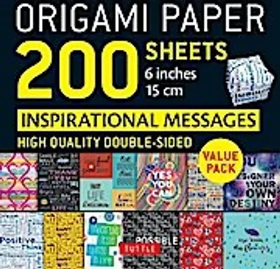 Obrázok produktu pre Origami Paper 200 Sheets Inspirational Messages 6 (15 CM)
