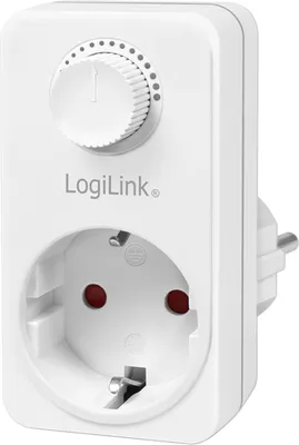 Produktbild von Logilink Steckdosenadapter mit Dimmer weiß