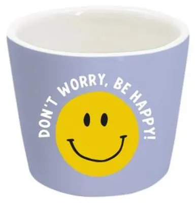 Produktbild von Eierbecher aus Porzellan, Don`t worry be happy ⌀ 5 cm, H 4 cm