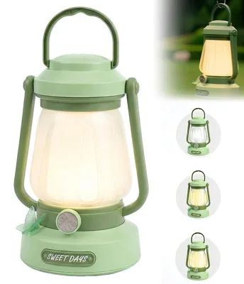 Produktbild von Campinglampe LED USB-C wiederaufladbar 4 Lichtmodi, tragbare Laterne Zeltlampe für Camping Kinderzimmer & Stromausfall