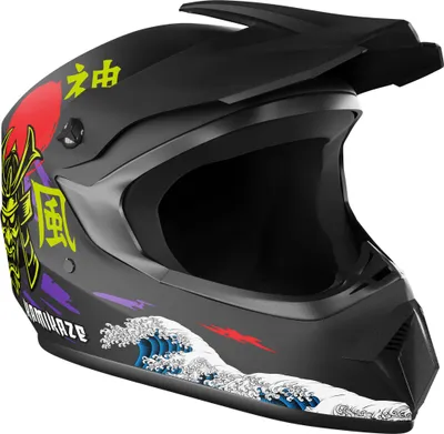 Zdjęcie produktu dla Kask motocyklowy pełny Kamikaze Katana AKC206, rozmiar XL