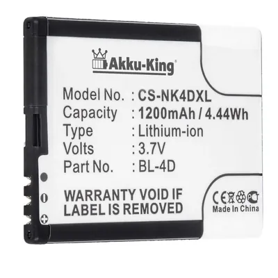 Akku fuer Nokia N97 mini- Li-Ion 1200mAh