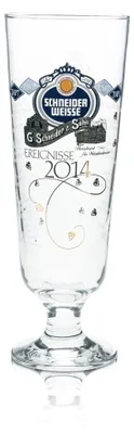 Produktbild von Schneider Weisse Bier Glas 0,5l Pokal Kelch Tulpe Gläser Ereignisse 2014 Edition