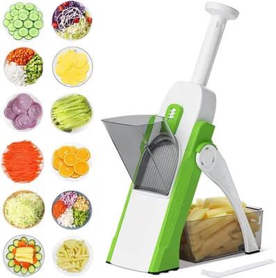 Produktbild von 5 in 1 Mandoline Slicer Gemüseschneider Veggie Julienne Würfel Küchen Schneide