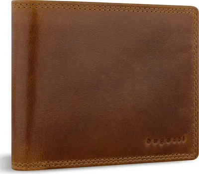 Image de bugatti Cuir porte-monnaie Savona Wallet With Flap 8CC Cognac marron clair