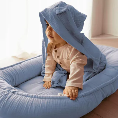 Produktbild von Palulli Baby Nest Musselin mit Handtuch Baumwolle